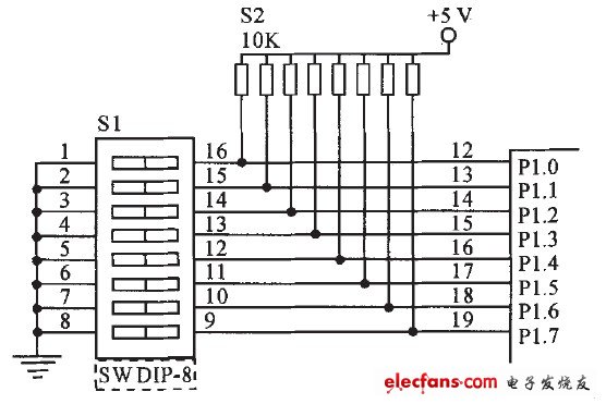 無線病房呼叫器分機號碼設定電路