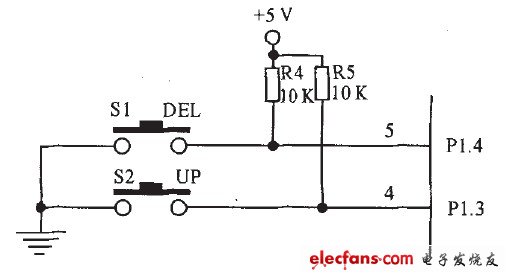 無線病房呼叫器主機鍵盤電路圖