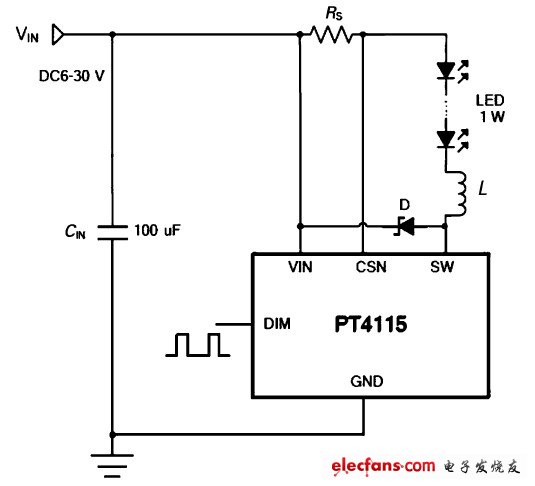 圖2 LED射燈驅動電路