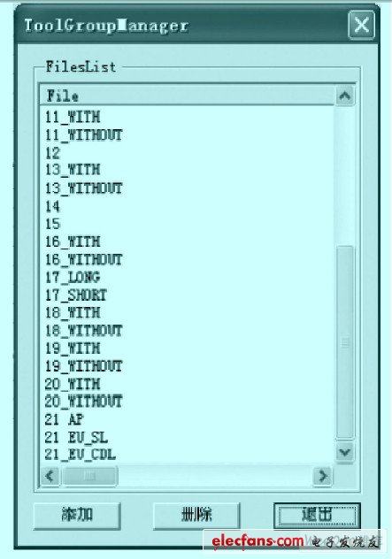 對(duì)應(yīng)檢測(cè)點(diǎn)的檢測(cè)工具(Tools )界面