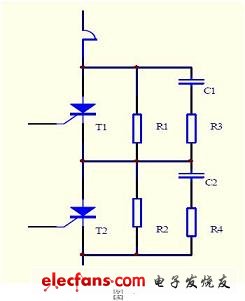 晶閘管串聯電路結構