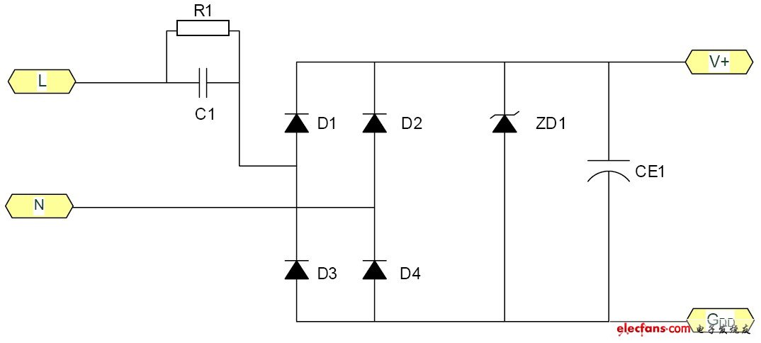 簡易電源的基本電路