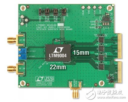 UMTS 基站接收器占板面積僅為半平方英寸