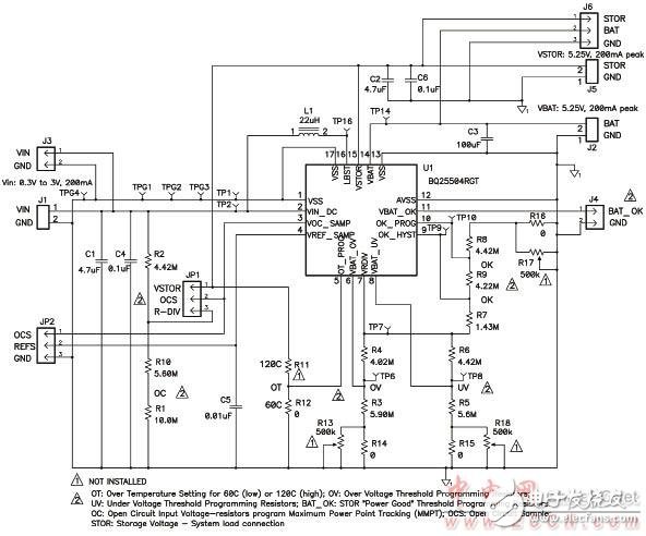 BQ25504設(shè)計原理圖