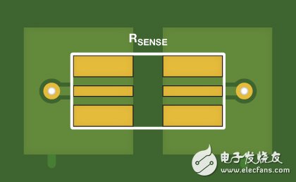 圖9.RSENSE的建議PCB走線路徑