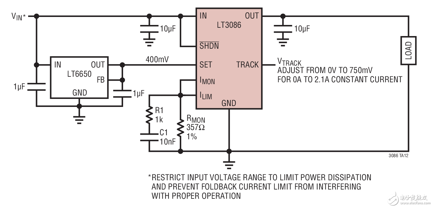 可調(diào)型壓控電流源電路圖