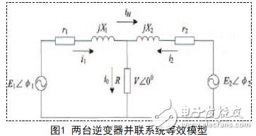 兩臺逆變器并聯系統等效模型