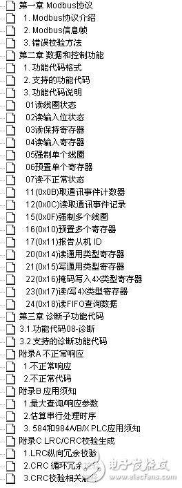 MODBUS協議中譯版