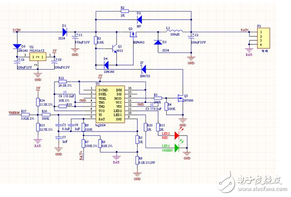 bq2004搭建的鎳氫電池快速充電電路設計