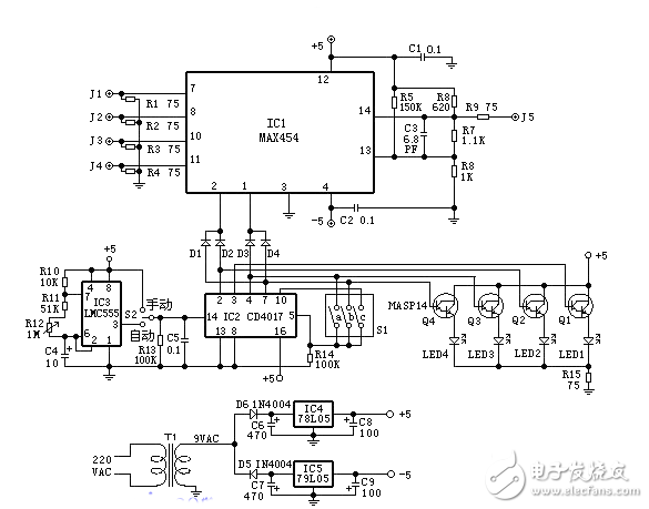 簡易智能視頻監控切換器電路設計