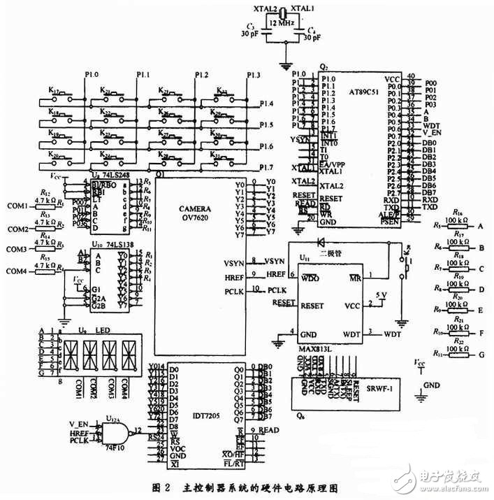 可視對講門禁系統通信模塊電路圖