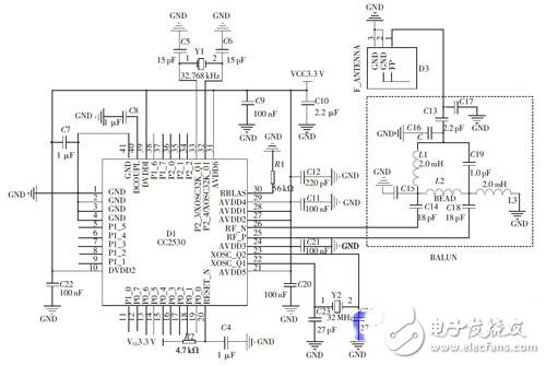 基于CC2530的無線路燈節能智能監控系電路設計