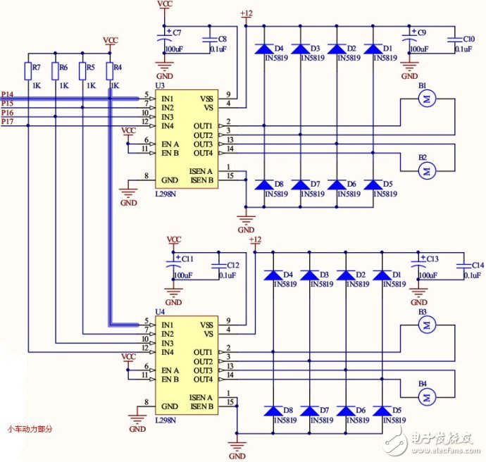 循線機器人小車系統電路模塊設計