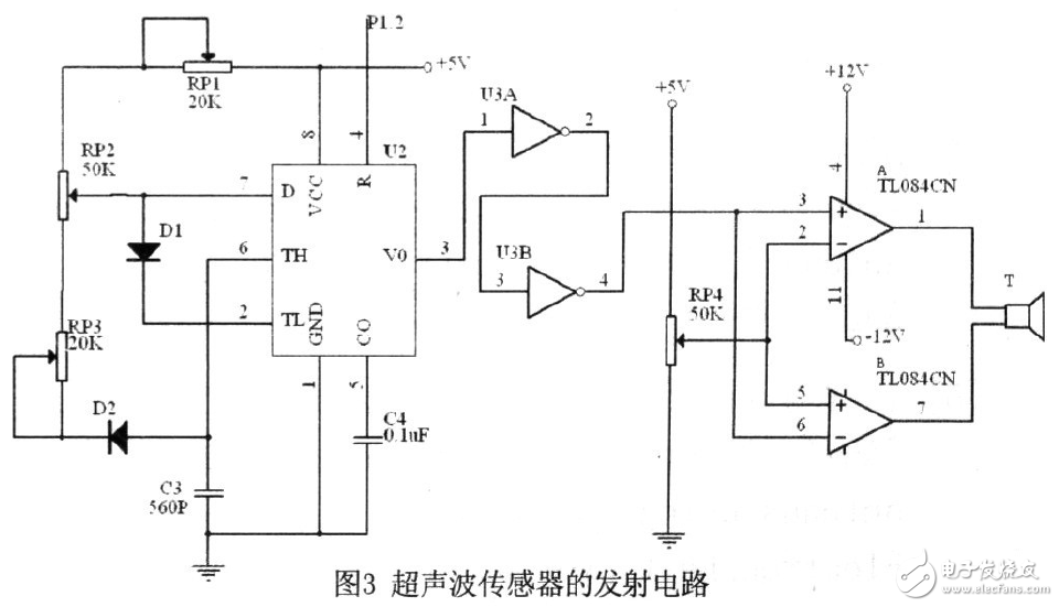 AT89S52單片機(jī)超聲波測距系統(tǒng)電路設(shè)計