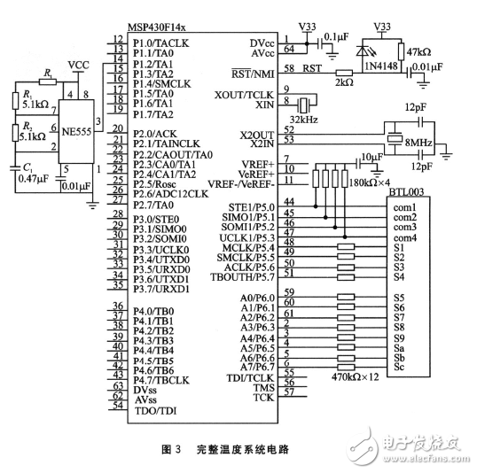 MSP430單片機(jī)熱敏電阻溫度測量系統(tǒng)電路設(shè)計