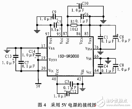 嵌入式語音識別處理ISD-SR3000應(yīng)用電路設(shè)計