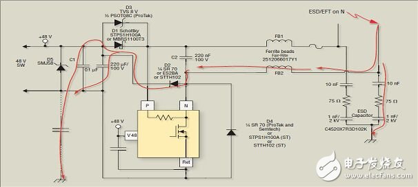 以太網供電浪涌保護電路設計方案詳解