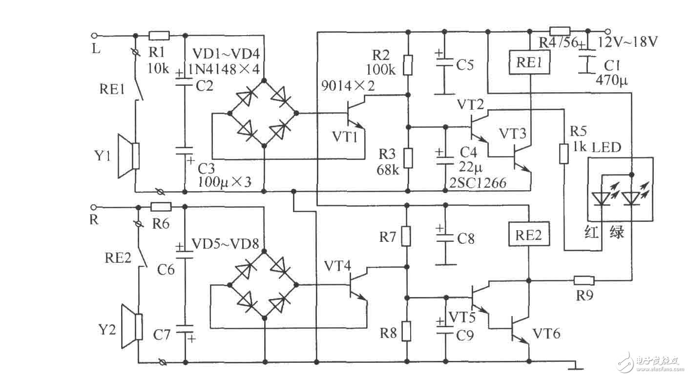 揚聲器保護電路設計圖