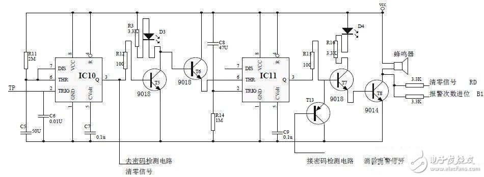 電子密碼鎖555單穩態電路設計攻略