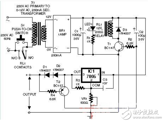 觸摸延時開關(guān)電源電路設計詳解 —電路圖天天讀（120）