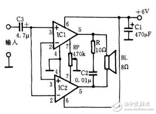 解析LM386構成OCL功放電路