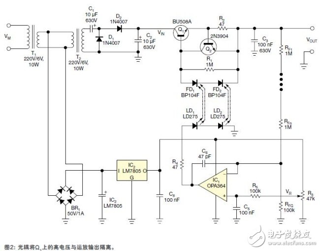 線性穩壓電源電子路設計圖解析 —電路圖天天讀（191）