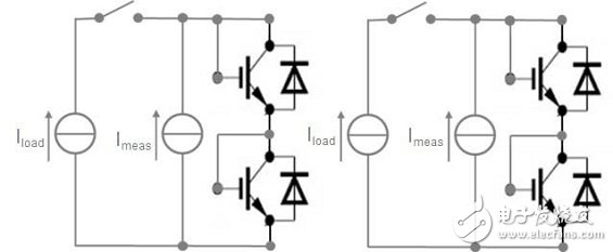 圖 6 用于功率循環(huán)和熱瞬態(tài)測試的 IGBT電路圖。