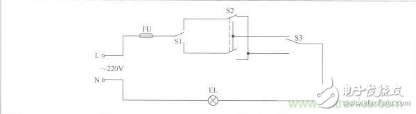 用三個(gè)開關(guān)控制一盞燈電路