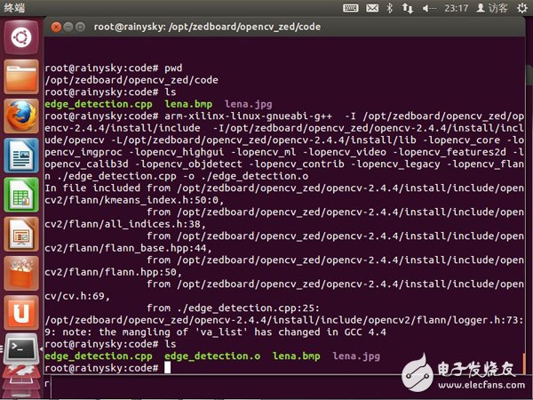 rainysky陪你一起在zedboard上移植qt+opencv（六）：在zedboard上運行Opencv