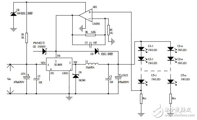 大功率LED照明恒流驅動方案介紹,XL4003+358LED驅動電源方案下載