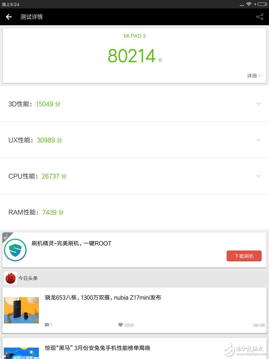 小米平板3怎么樣？實(shí)測(cè)小米平板3跑分，性能不錯(cuò)