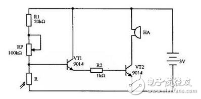 光控報警器電路圖解，光控報警電路原理