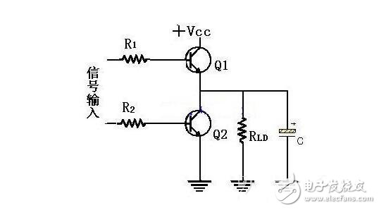 三極管開(kāi)關(guān)電路改進(jìn)接法電路圖