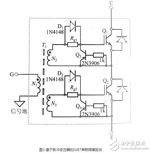 　　IGBT并聯電路作用與原理：