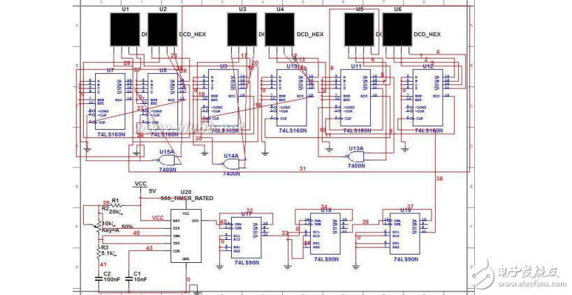 數字電子鐘的設計-課程設計