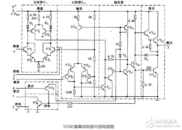 集成555時基電路解析，555時基集成電路與NE555的識別及其應用
