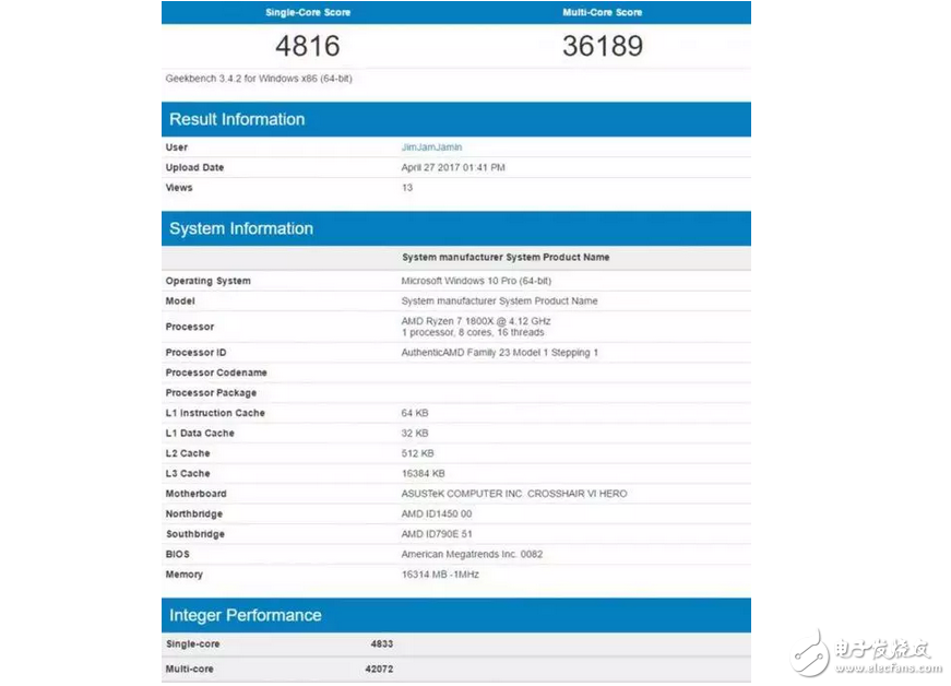 英特爾Skylake X處理器現身跑分庫：對比AMD Ryzen處理器結果有點