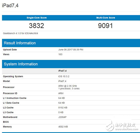 10.5英寸iPad Pro跑分曝光：A10X性能爆炸虐暴A10和驍龍835