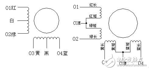 步進電機接線圖，8線步進電機接線圖圖解