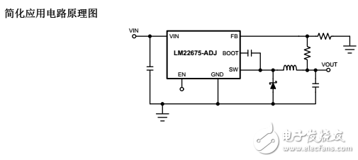 LM22675/LM22675Q42V，1A簡單開關特性降壓電壓穩壓器