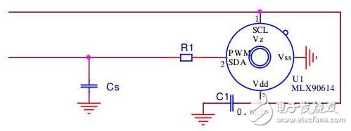 　Melexis單點紅外測溫產品MLX90614已經面市有好幾年，在各個領域也得到不同的應用，總結和探討關于這款紅外測溫產品的應用經驗必不可少。為此我整理了關于MLX90614接地和布板的一些經驗，首先我們來談談PWM模式下芯片去耦設計。