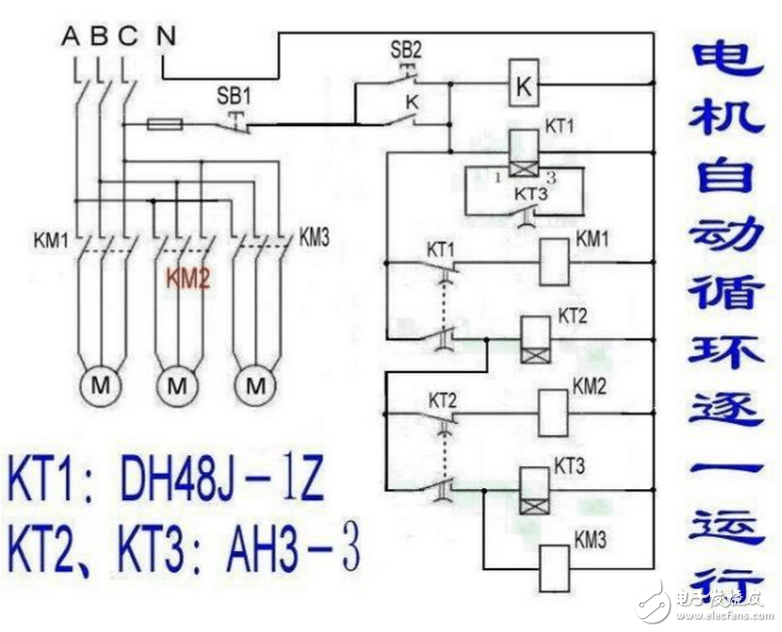 關于電機運行的幾個基本電路