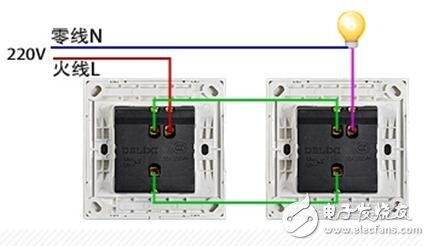 雙控開關接線圖_雙控開關接線操作教學