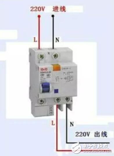 漏電保護器接線圖原理，漏電保護器接線方法，三相漏電斷路器接線方法詳解