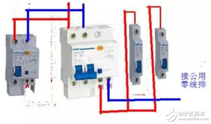 漏電保護器接線圖原理，漏電保護器接線方法，三相漏電斷路器接線方法詳解
