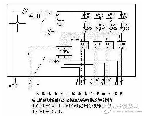 漏電保護器接線圖原理，漏電保護器接線方法，三相漏電斷路器接線方法詳解