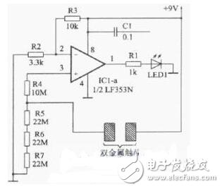 簡易觸摸開關電路圖大全（可控硅/電阻橋/單金屬片觸摸開關電路）