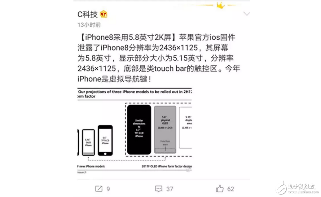 效仿華為，iPhone8將搭載虛擬鍵！SE二代配置大幅度提升