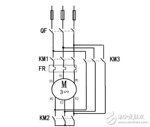 星三角啟動電路圖_星三角啟動電路接線方法_星三角二次回路控制電路圖