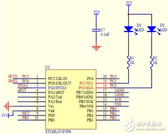 基于STM8L單片機的IrDA紅外通訊設計